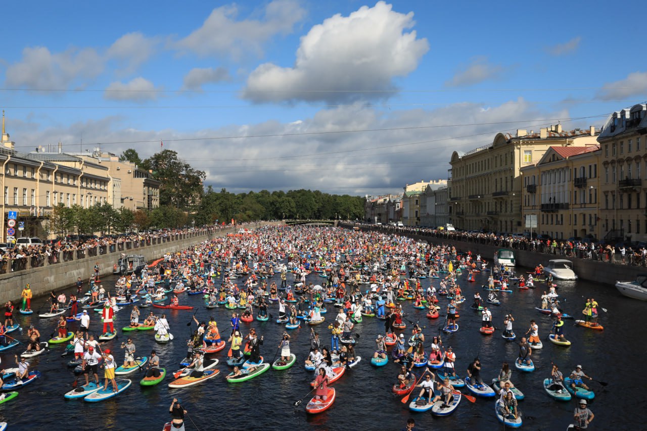 Ежегодный фестиваль «Фонтанка SUP» в Петербурге