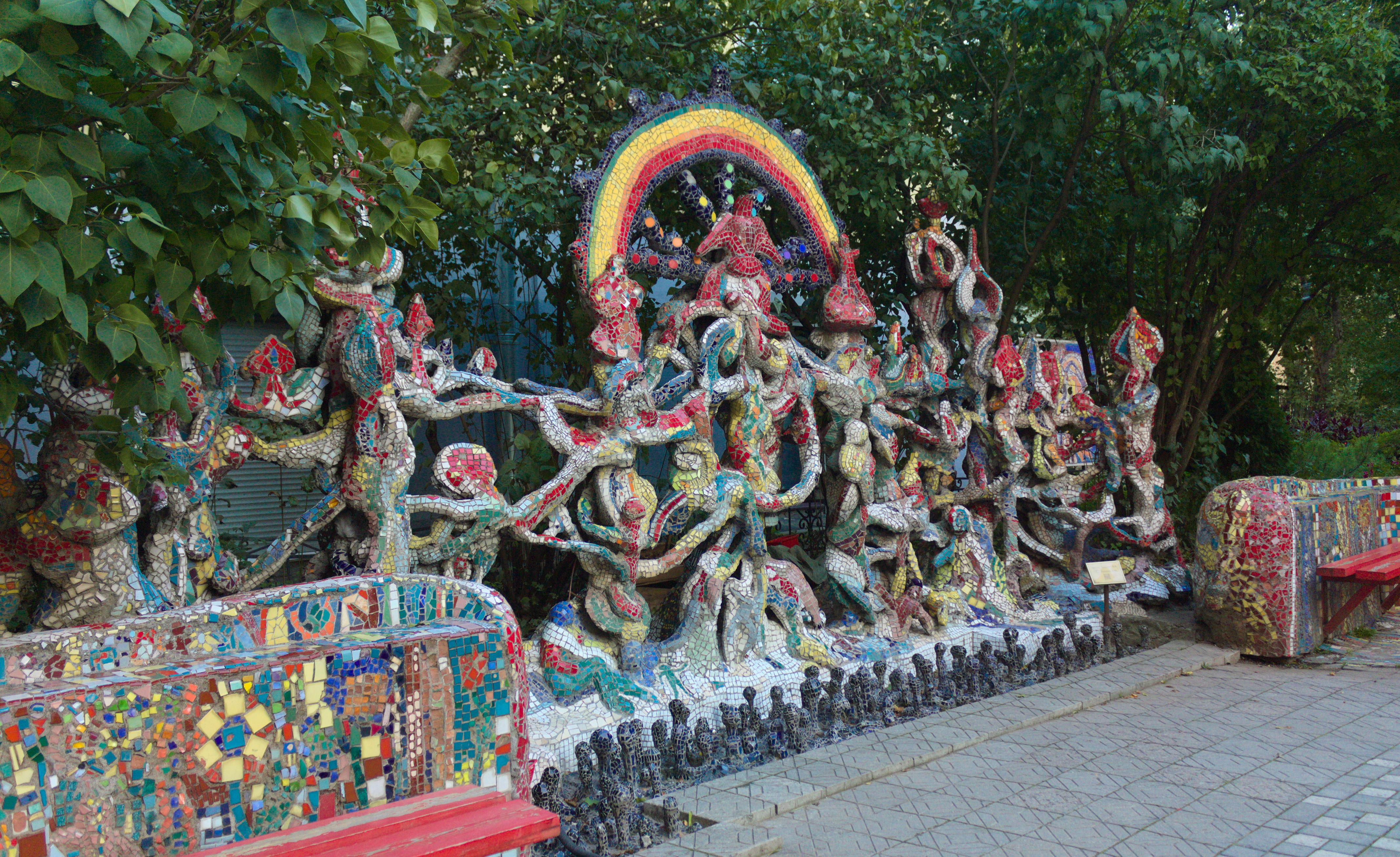 The mosaic courtyard