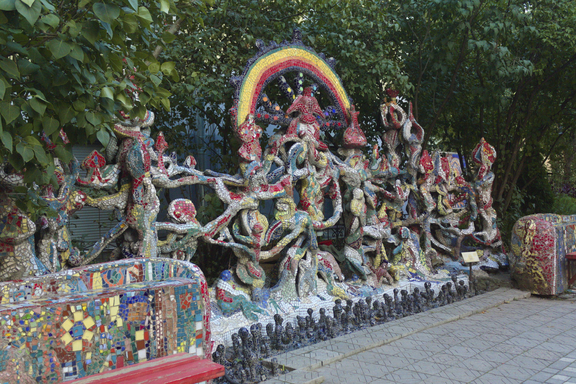 The mosaic courtyard