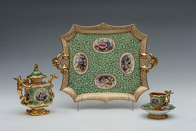 Русский декоративный поднос