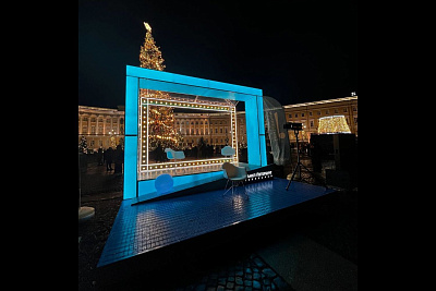 Старт нового сезона работы студии телеканала «Санкт-Петербург» на Дворцовой площади